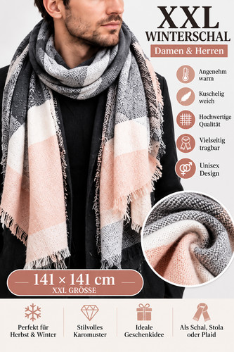 Xxl winterschal oversize - xxl, schal