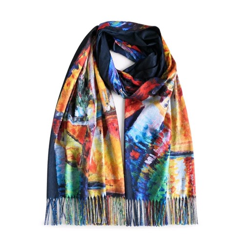 Xxl damen schal kunstprint - xxl,