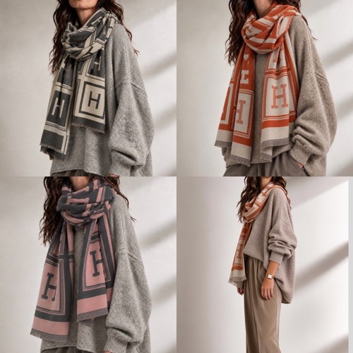 Damen schal xxl lang muster - damen,