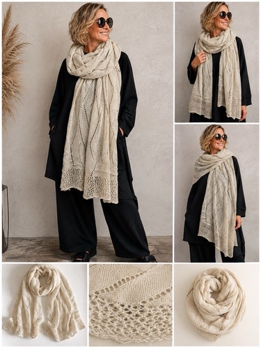 Moonshine xxl ajour schal - moonshine,