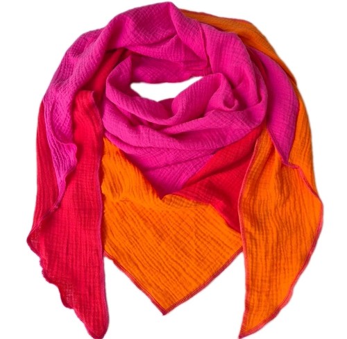 Rot pink orange xxl - xxl, musselin