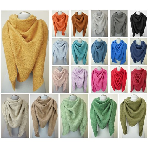 Xxl boucle dreieckstuch winter - xxl,
